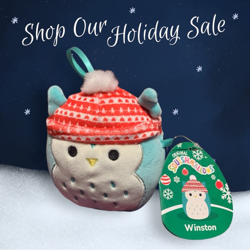 Squishmallow Ornament Winston the Owl NWT